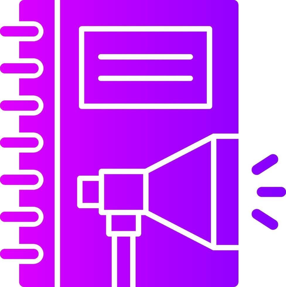 Employee Handbook Solid Multi Gradient Icon vector