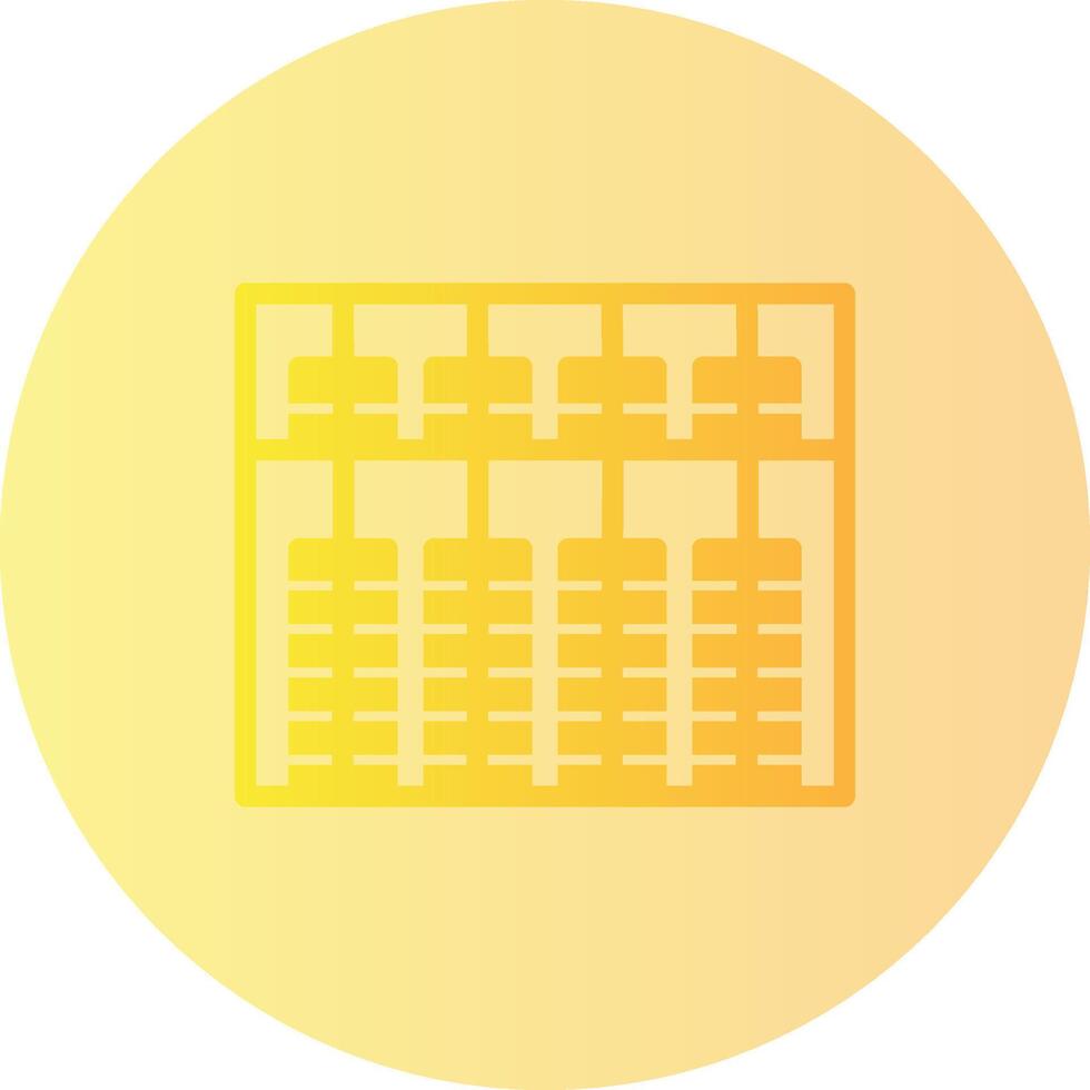 Abacus Gradient Circle Icon vector