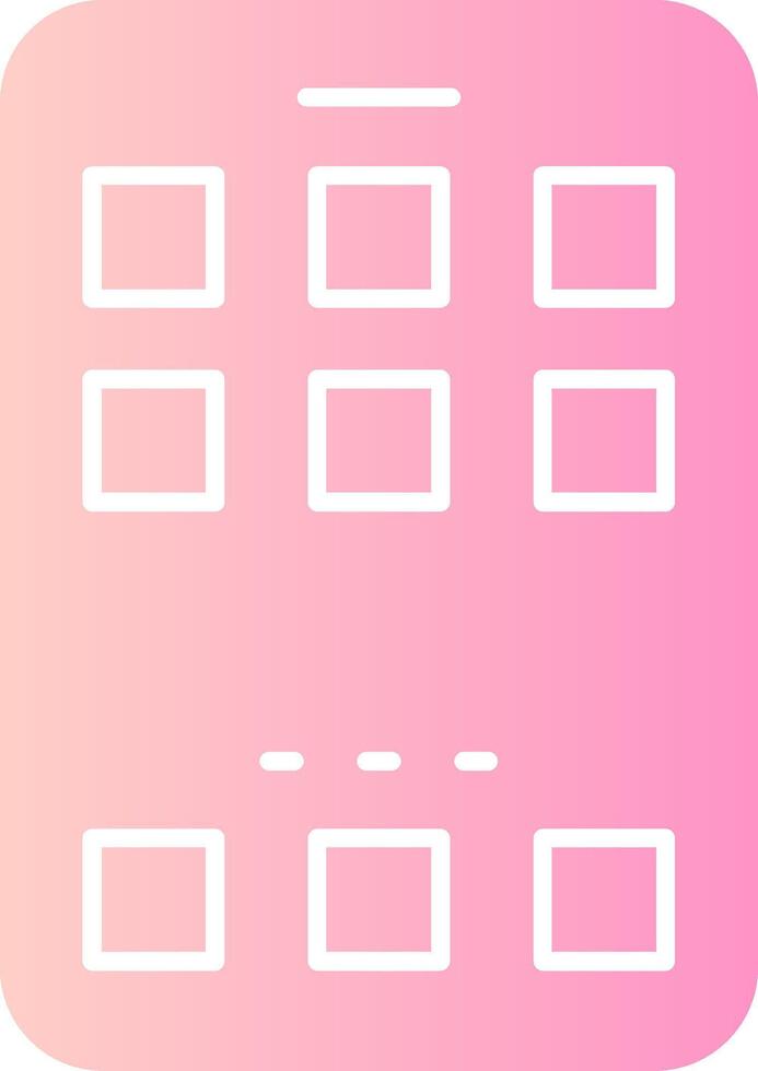 Home Solid Multi Gradient Icon vector