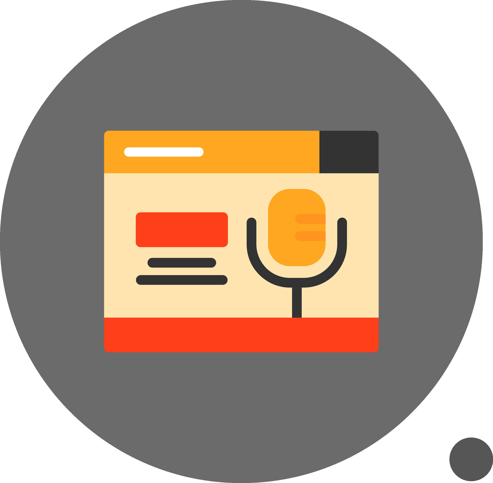 Microphone Flat Shadow Icon 40893903 Vector Art at Vecteezy