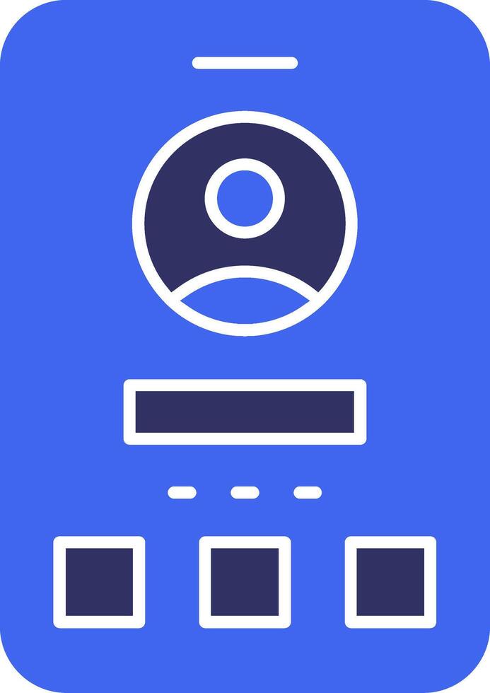 User Solid Two Color Icon vector