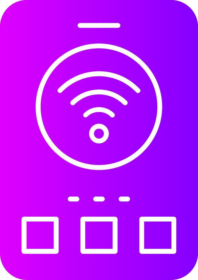 Wi-Fi Solid Multi Gradient Icon vector