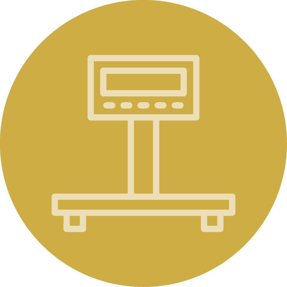 Industrial Scale Line Multi color Icon vector