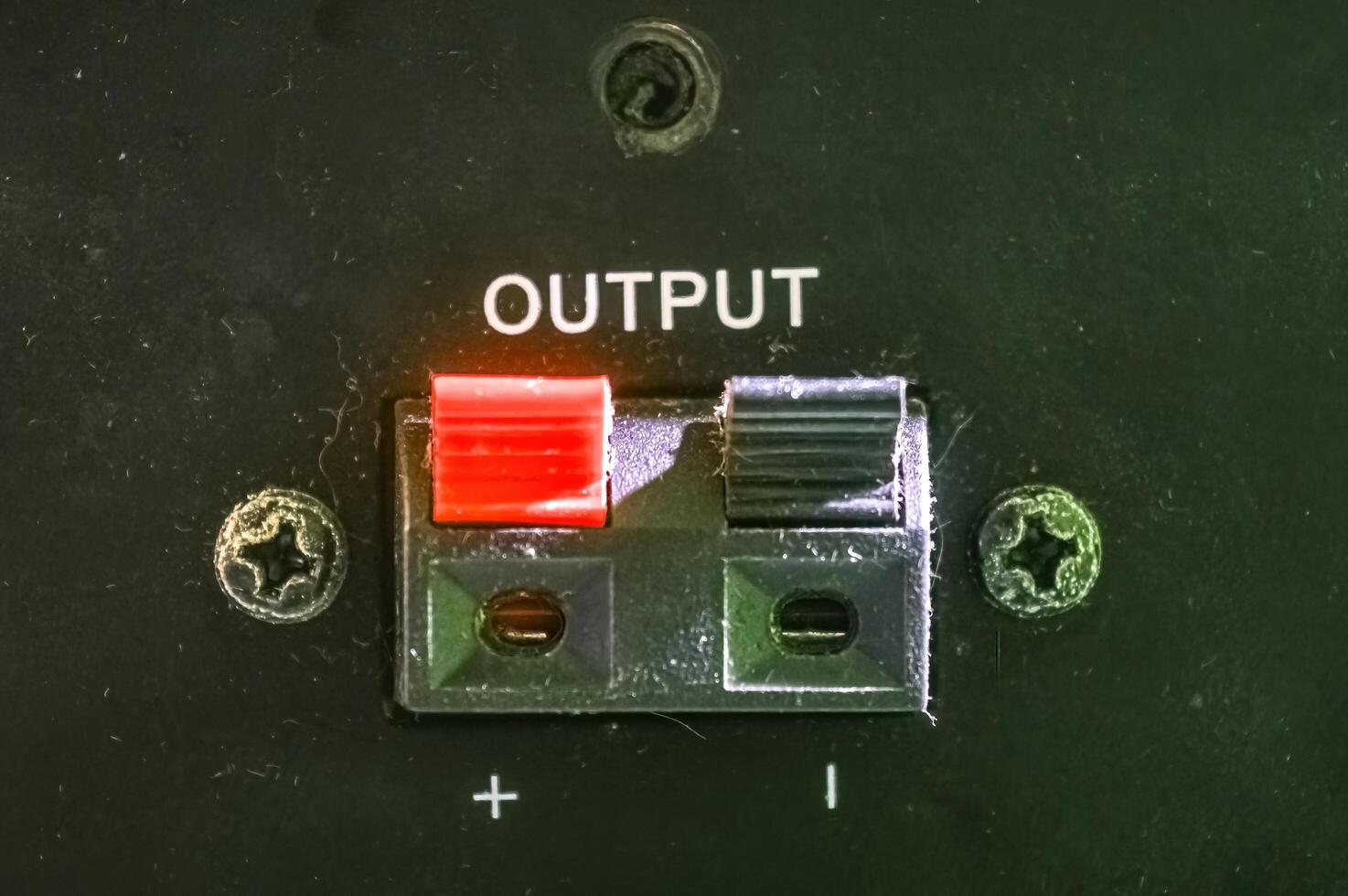 speaker terminal 2 port dc body casing box photo