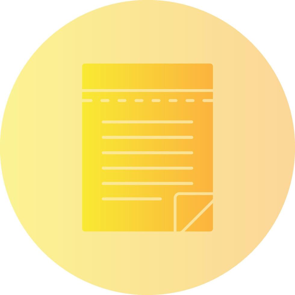 Notepad Gradient Circle Icon vector