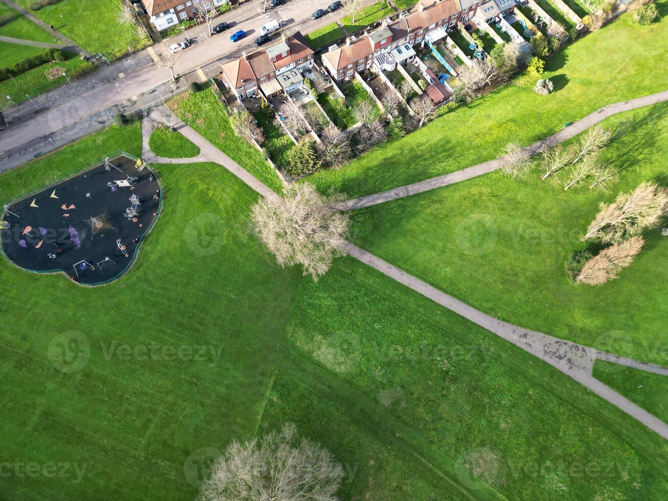 Aerial View of Dagenham London City of England United Kingdom. March 2nd, 2024 photo