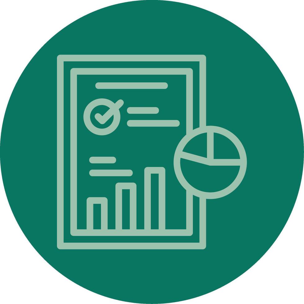 Industry Analysis Line Multi color Icon vector