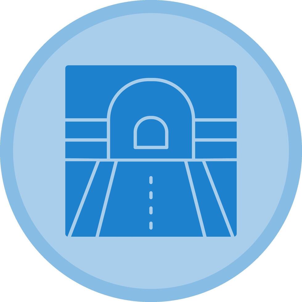 Tunnel Multicolor Circle Icon vector