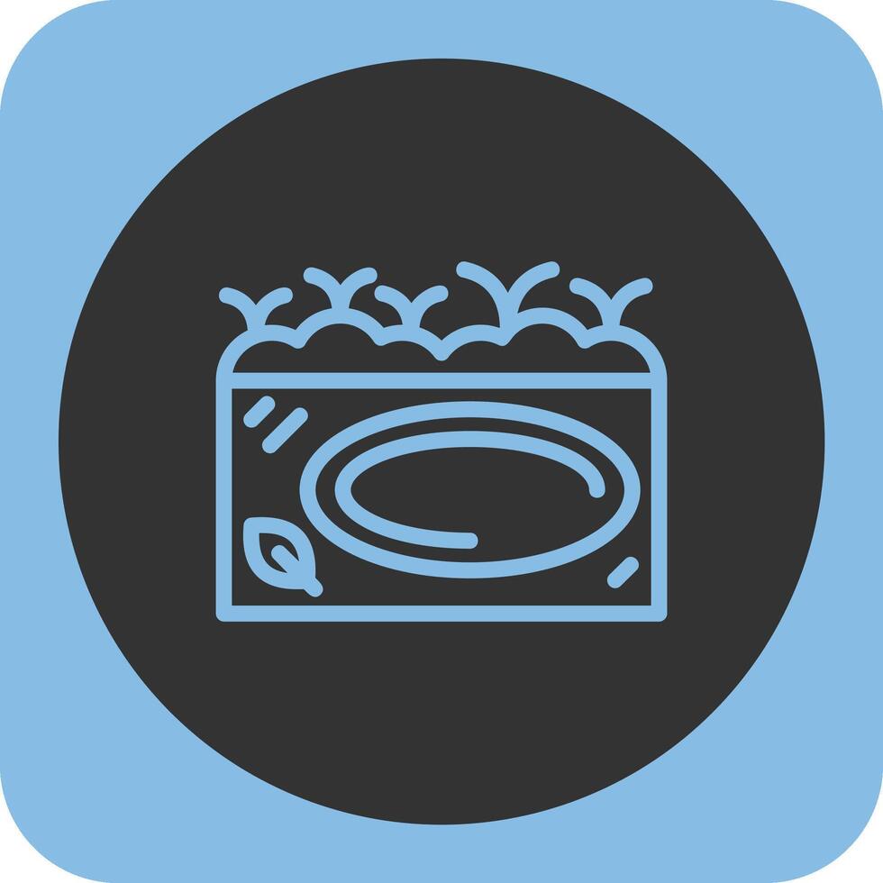 Pond Linear Round Icon vector