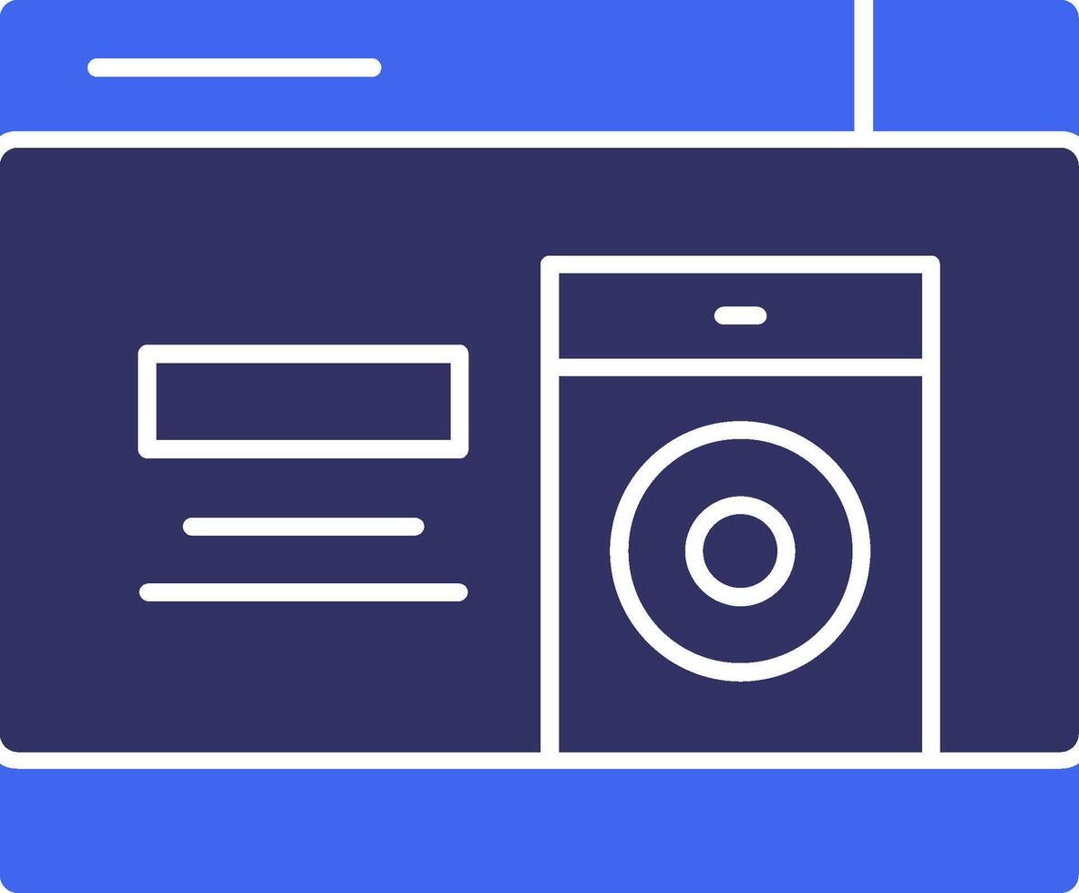 Speaker Solid Two Color Icon vector