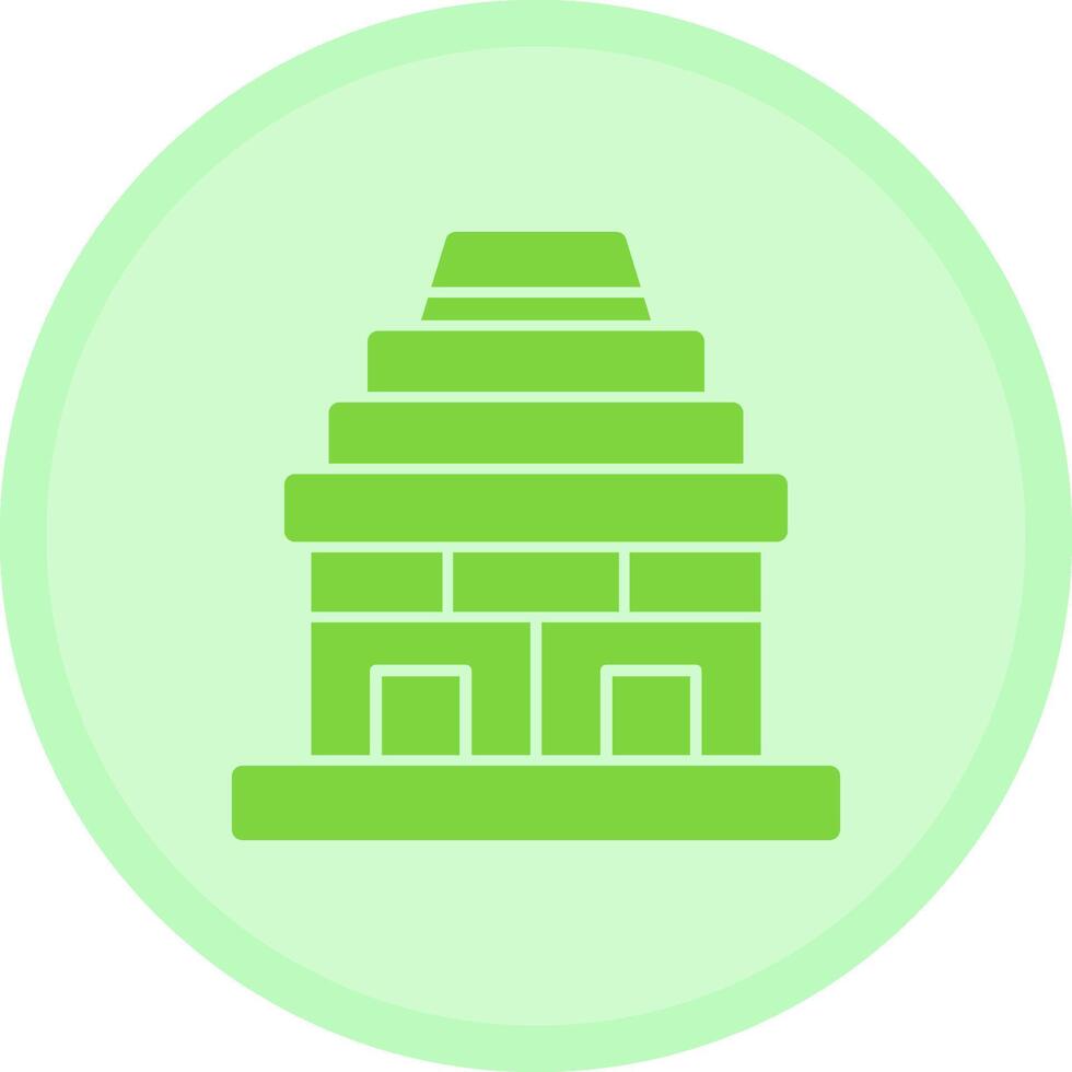Temple Multicolor Circle Icon vector