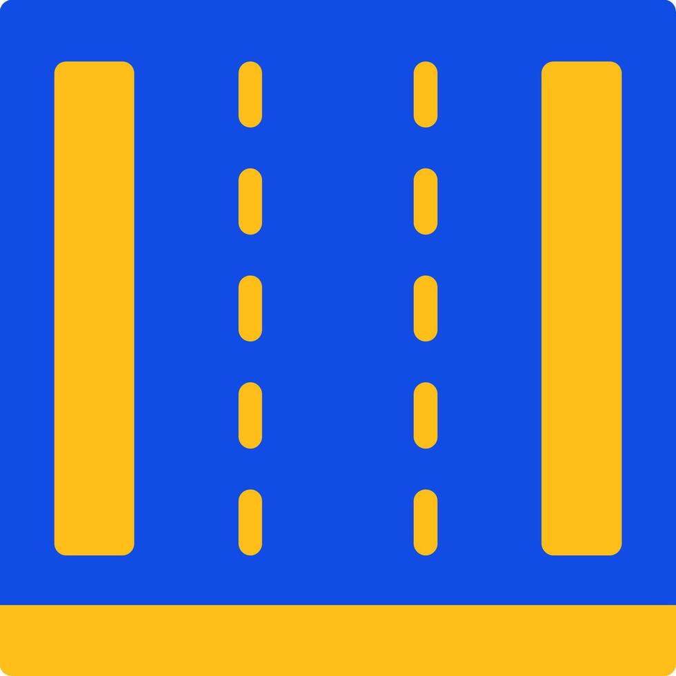 Highway Flat Two color Icon vector