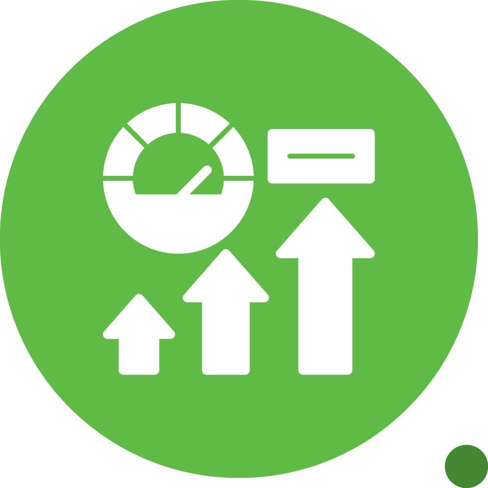 Rev Up Reach Glyph Shadow Icon vector