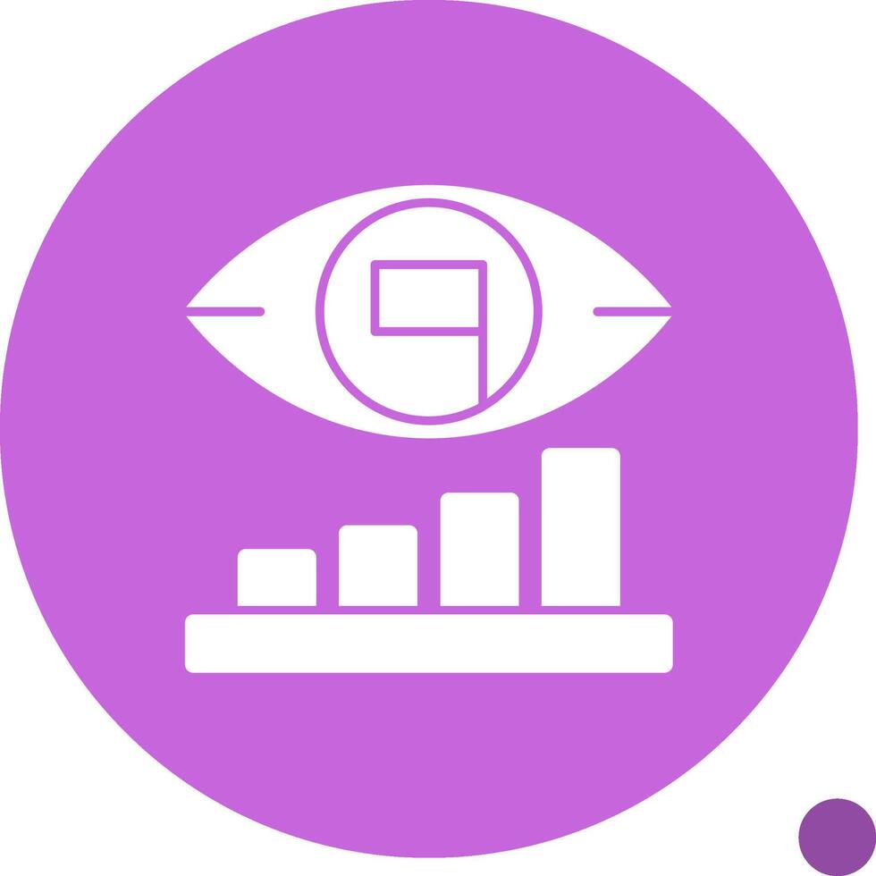 Vision Verve Glyph Shadow Icon vector