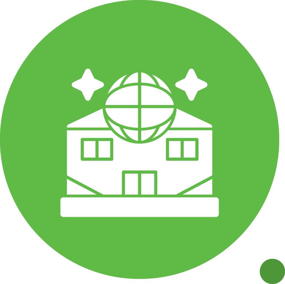 Club Glyph Shadow Icon vector