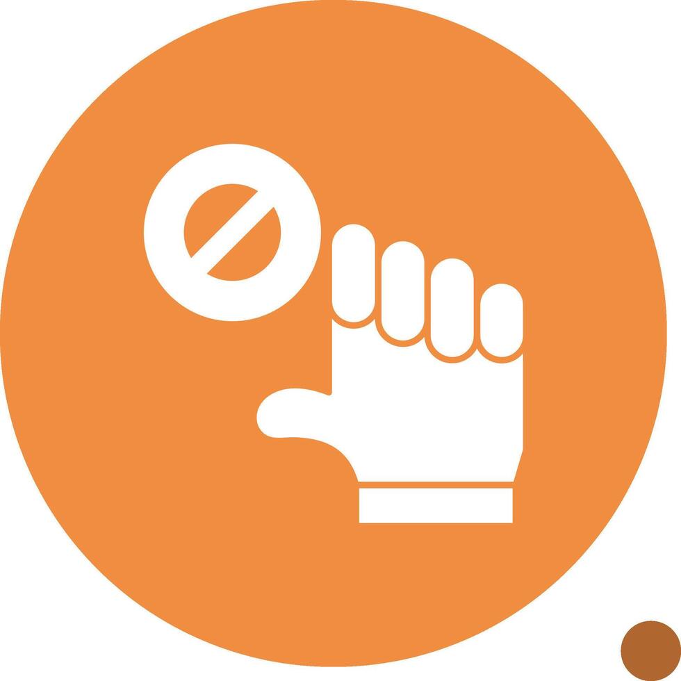 Rise Revolt Glyph Shadow Icon vector