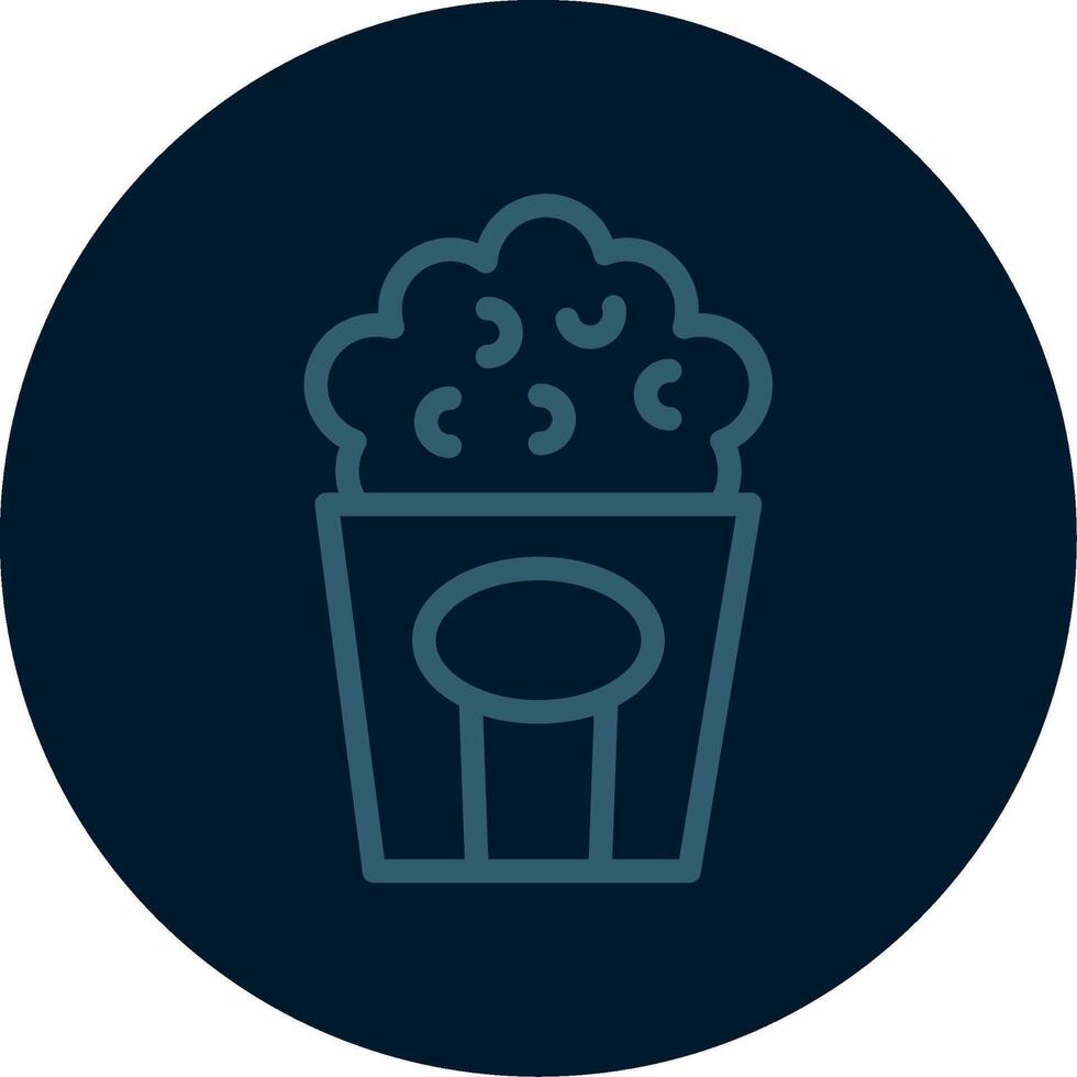 Popcorn Line Multi color Icon vector