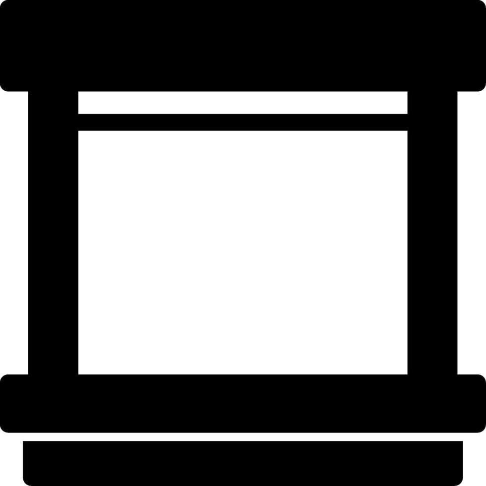 Loading Dock Glyph Icon vector