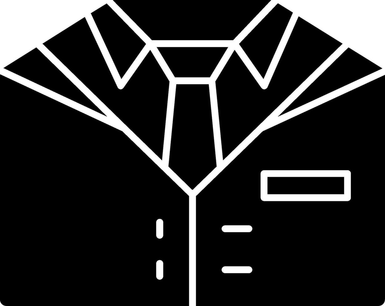 icono de glifo de traje vector