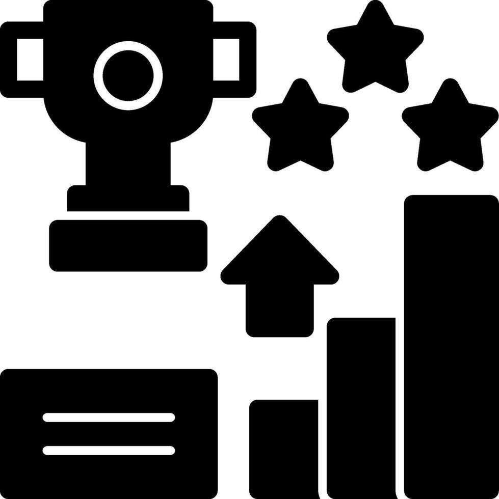 Goal Glyph Icon vector