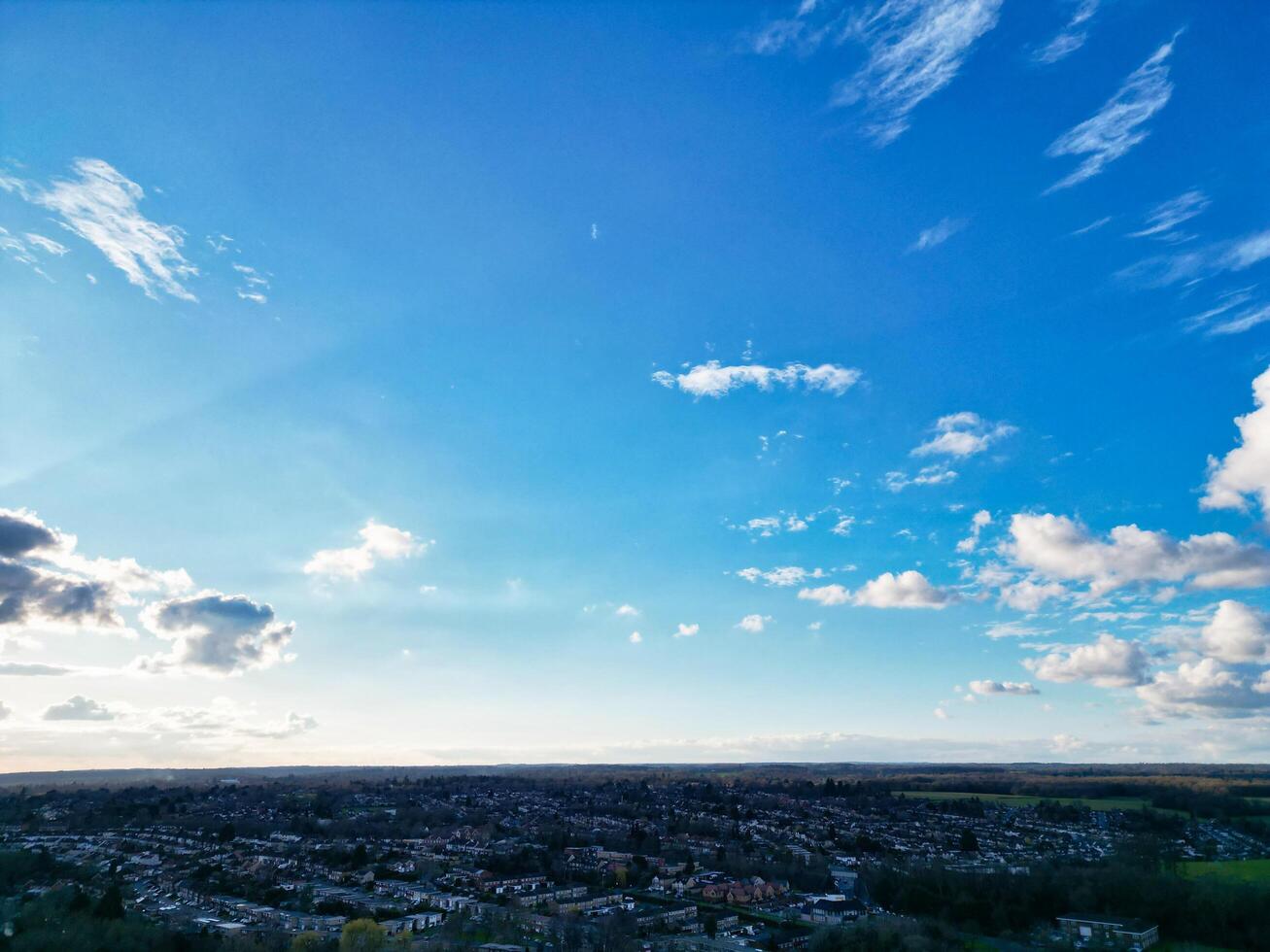 Aerial View of Central Watford City of England UK. March 3rd, 2024 photo