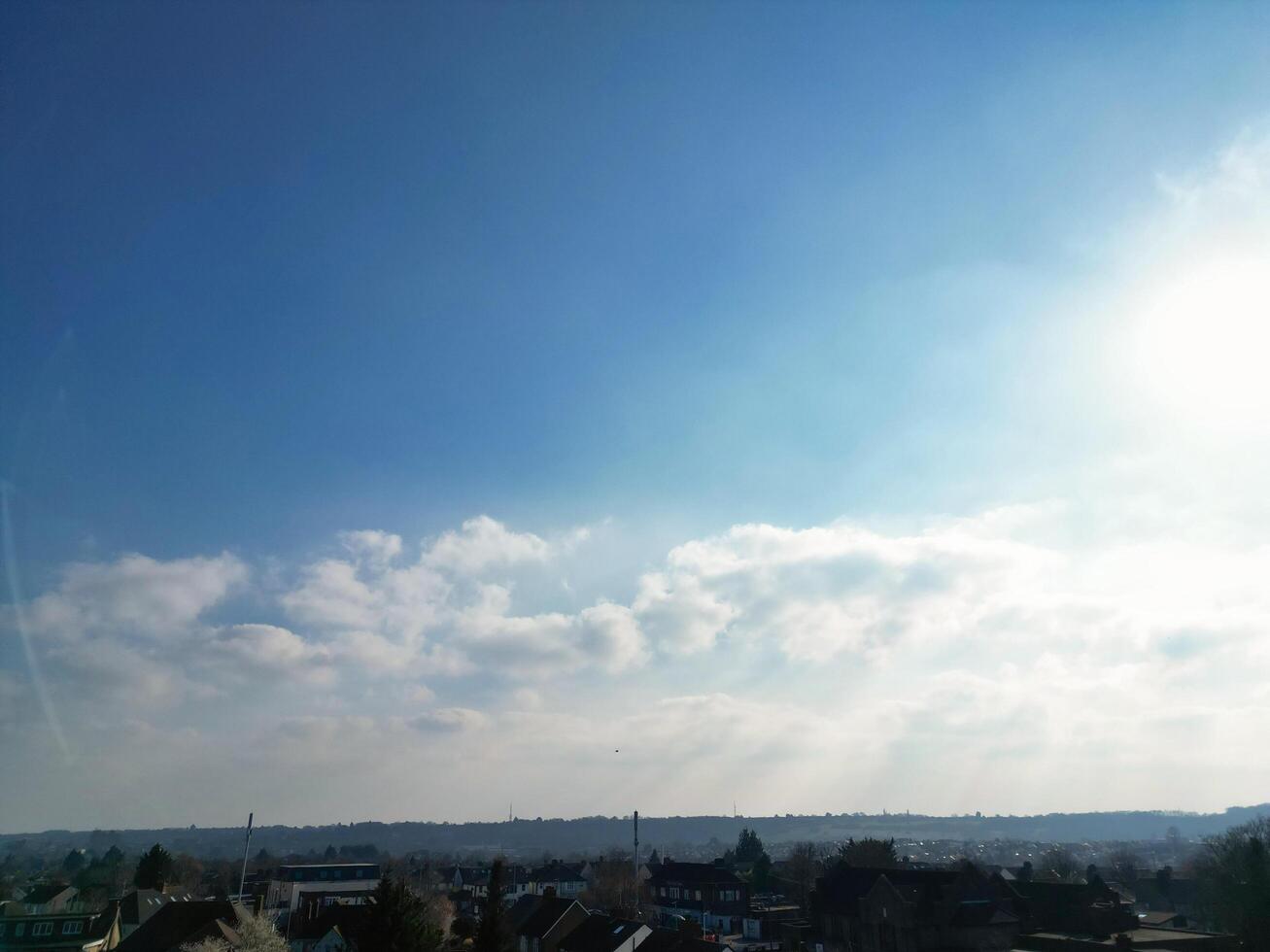 High Angle View of Luton Town of England photo