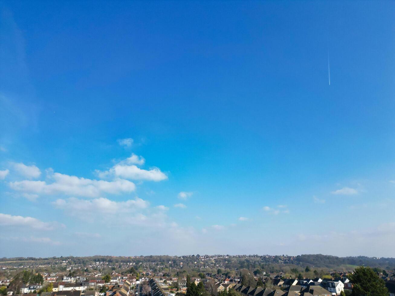 High Angle View of Luton Town of England photo