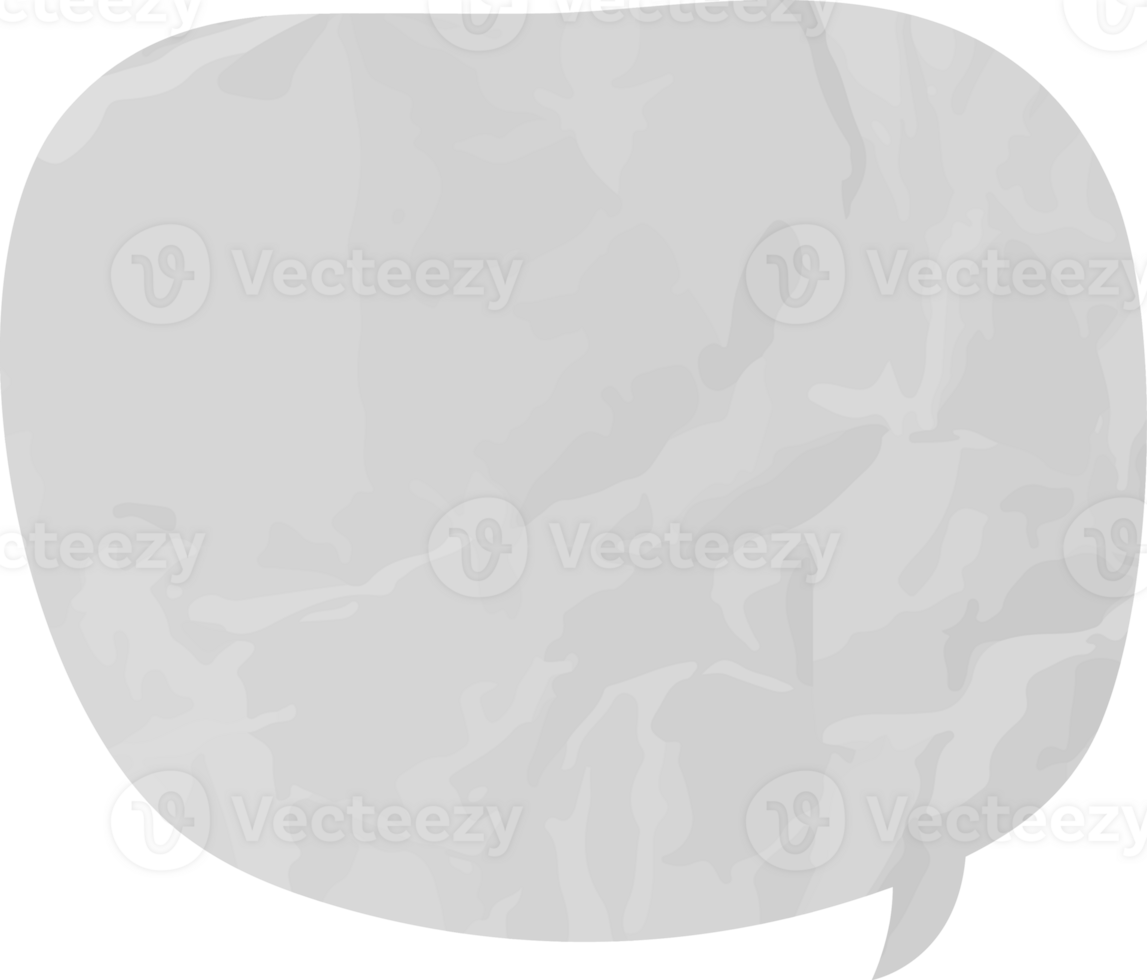 old paper speech bubble png