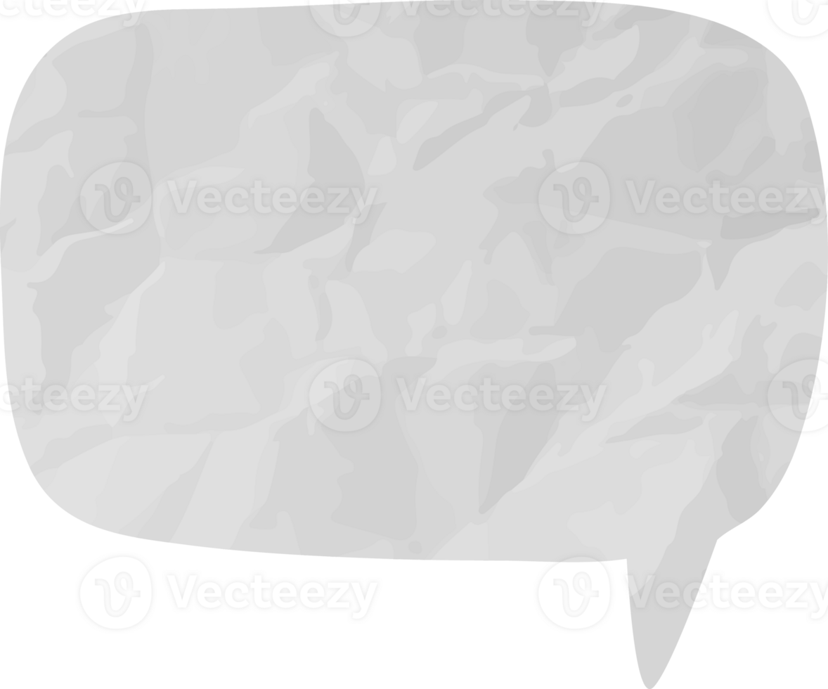 old paper speech bubble png