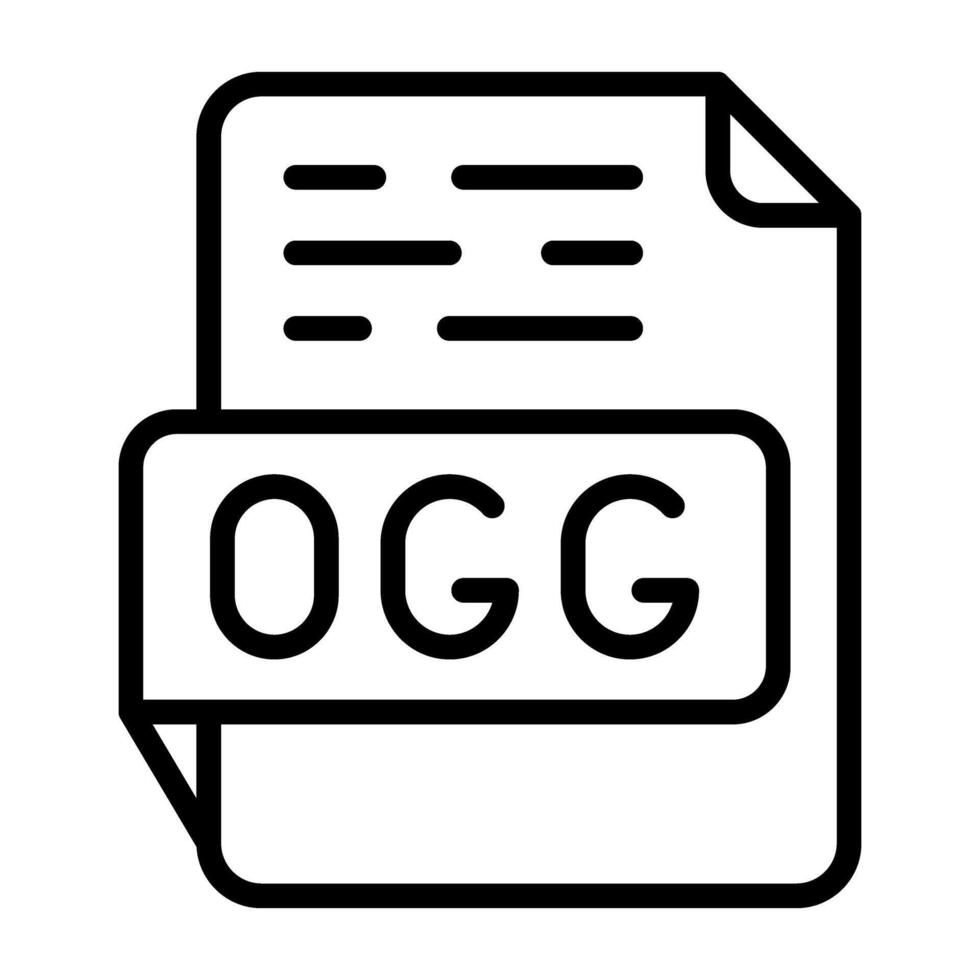 ogg vector icono