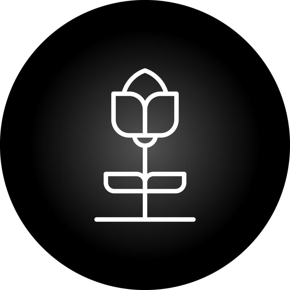 icono de vector de tulipán