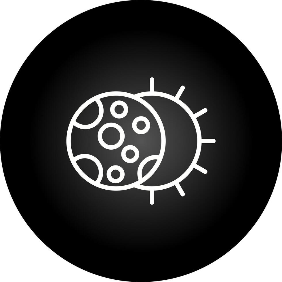 icono de vector de eclipse