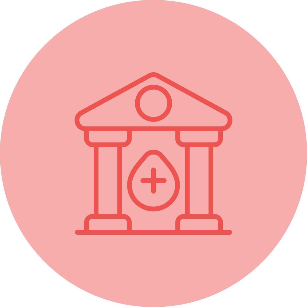 Blood Bank Vector Icon