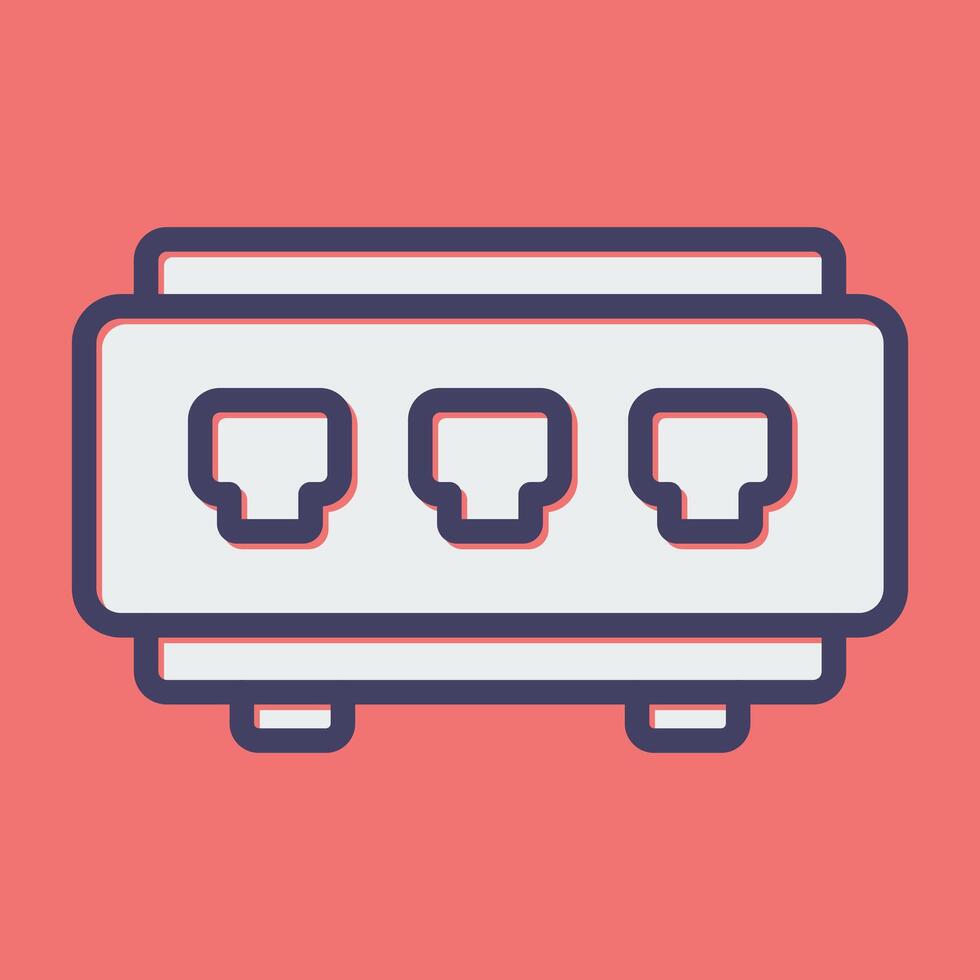 Network Switch Vector Icon