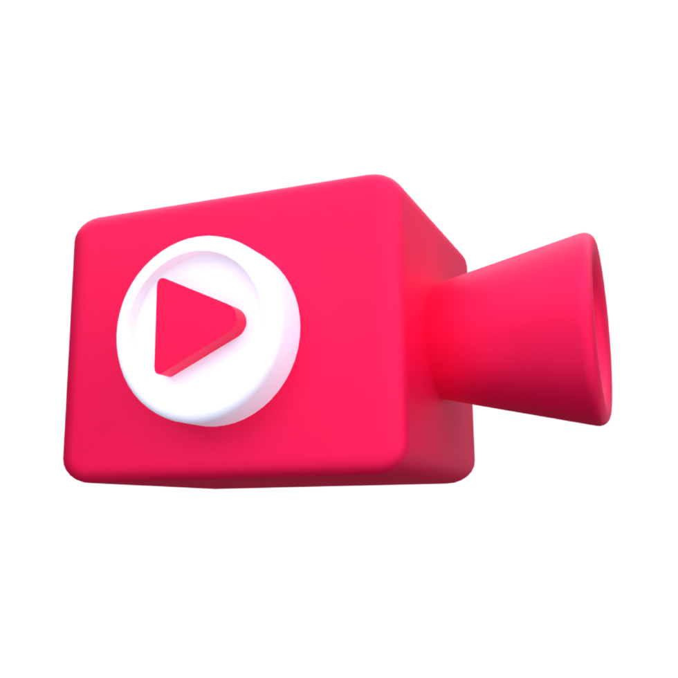 einzigartig Video Kamera 3d Rendern Symbol Illustration einfach.realistisch Illustration. png