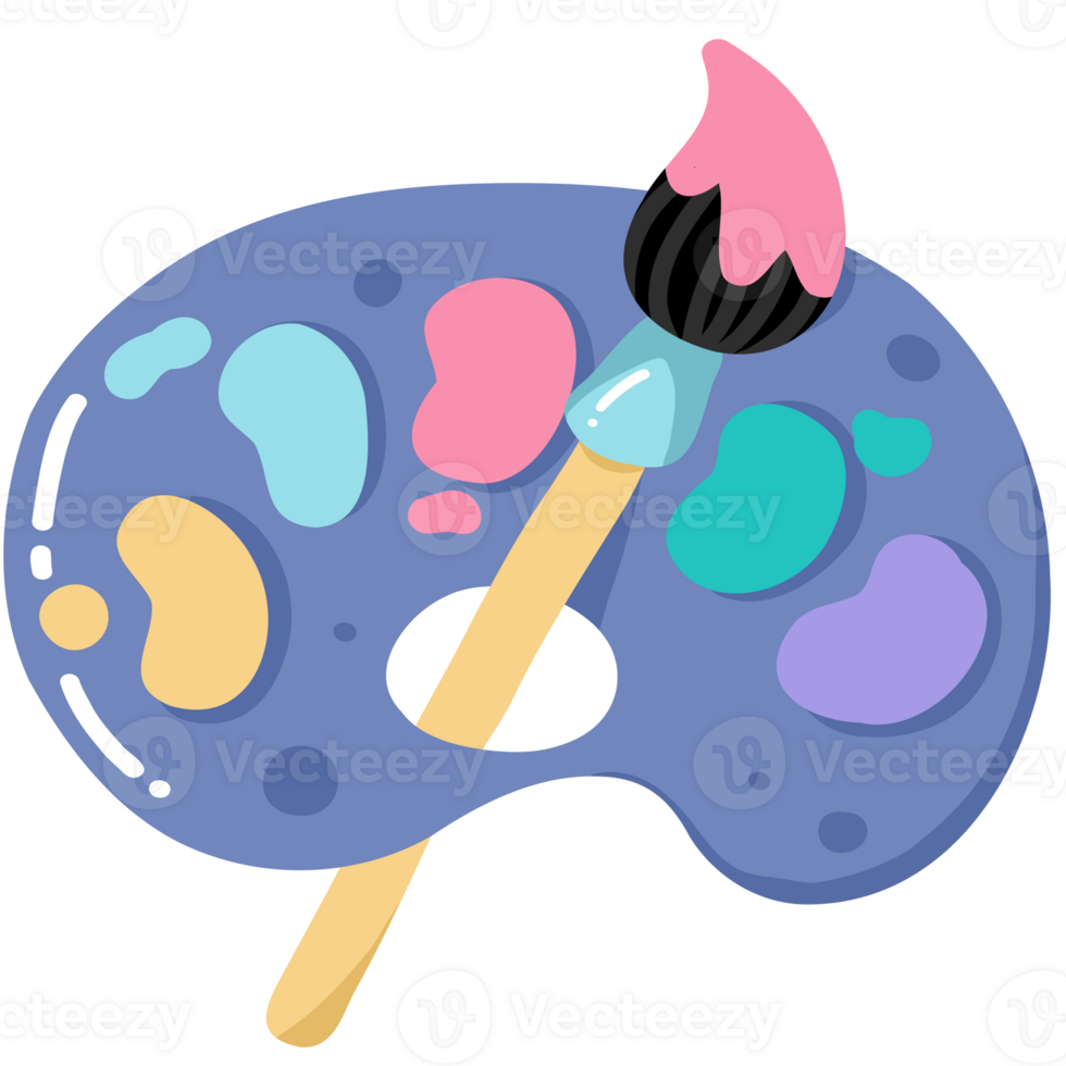Paint Brush and Palette png