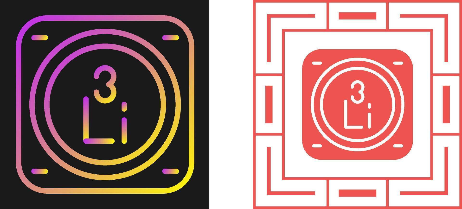 Lithium Vector Icon
