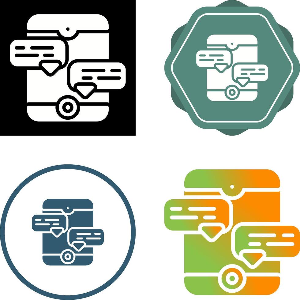 Speech bubble Vector Icon