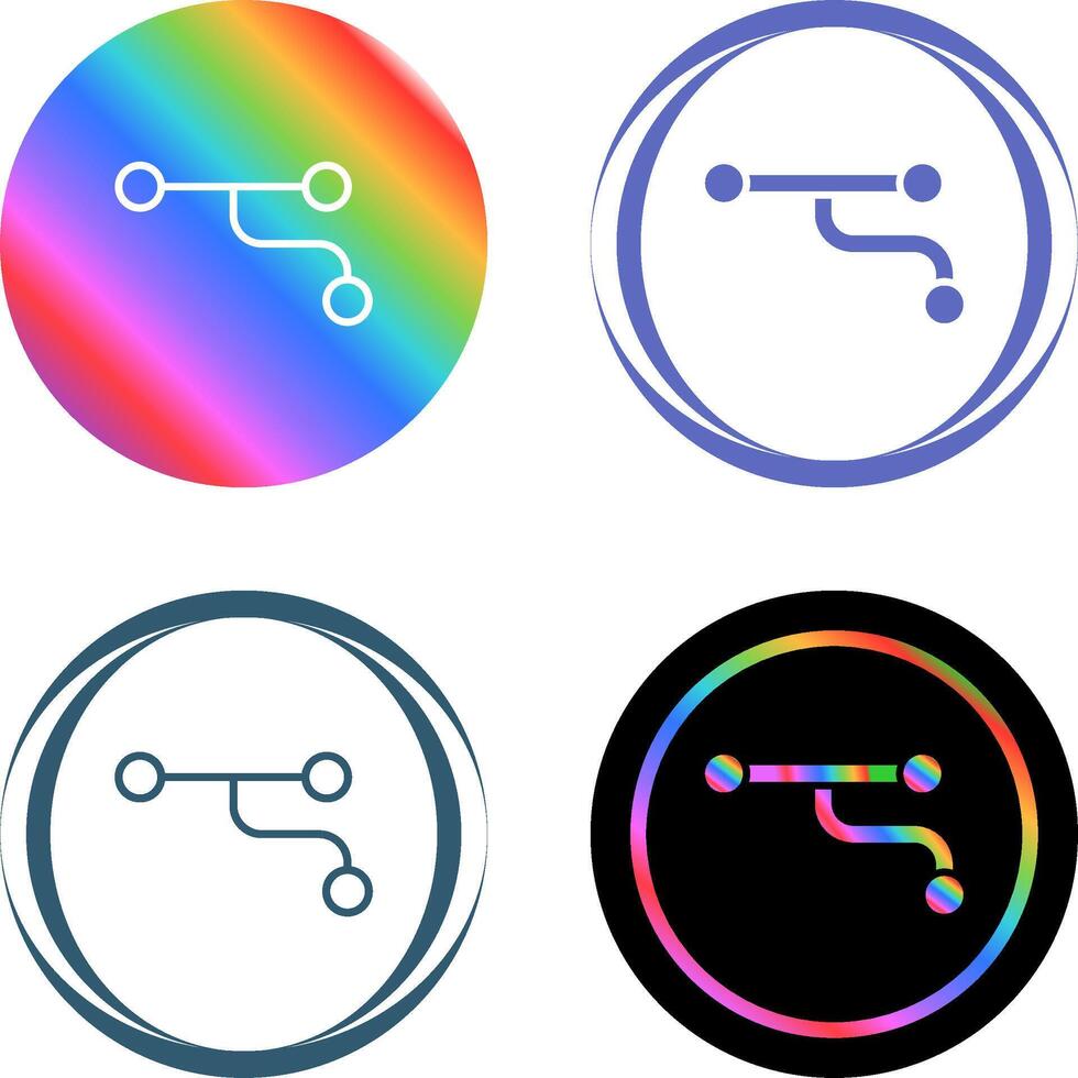 Divergence Vector Icon
