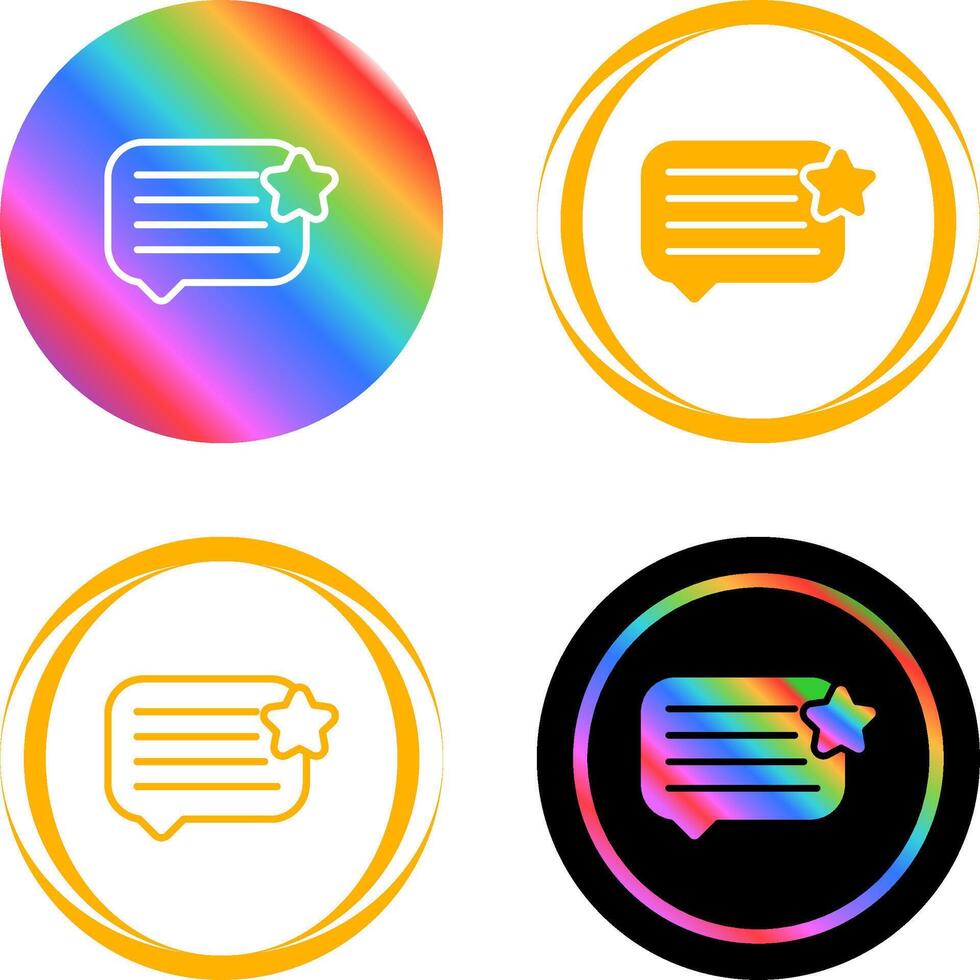 Feedback Vector Icon