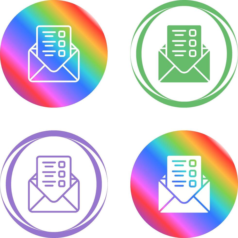 Mailing Lists Vector Icon