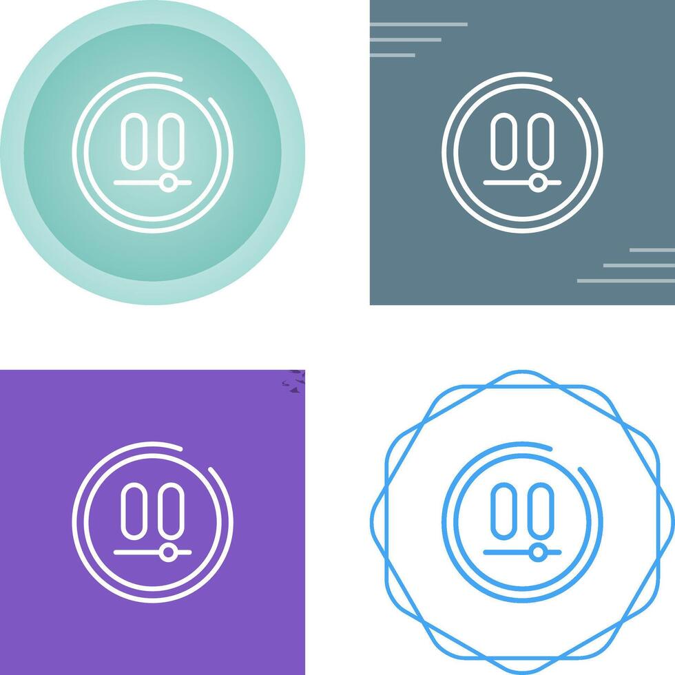 Video Pause Button Vector Icon