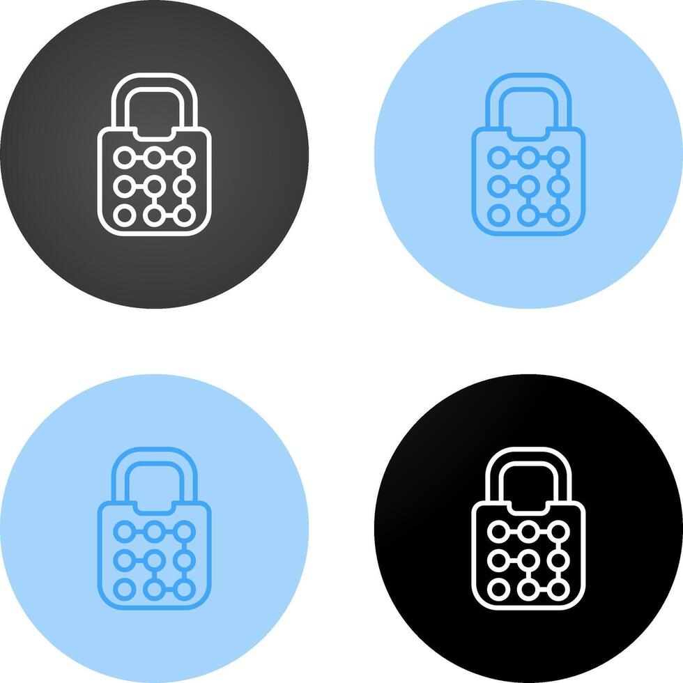 Pattern Lock Vector Icon