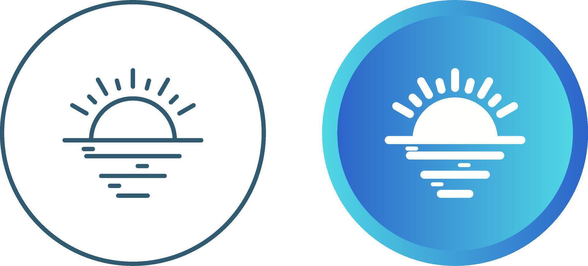 Sunset Vector Icon
