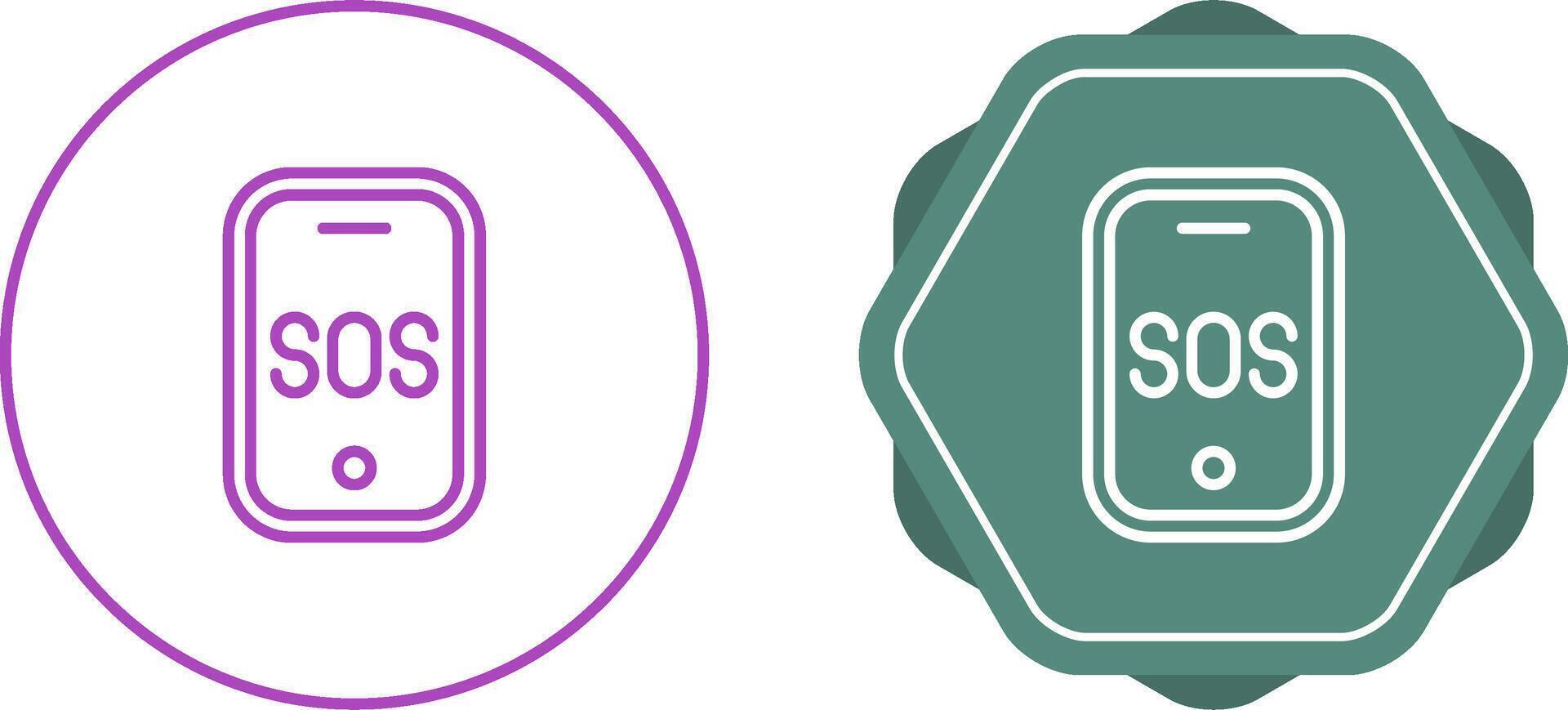 Emergency phone Vector Icon