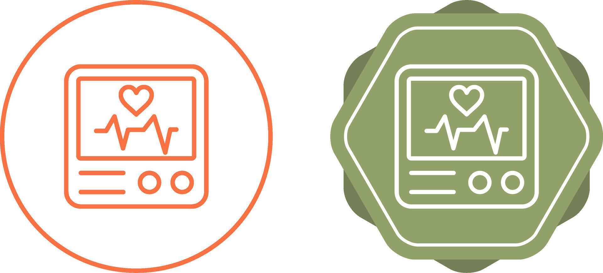 Heart Rate Monitor Vector Icon