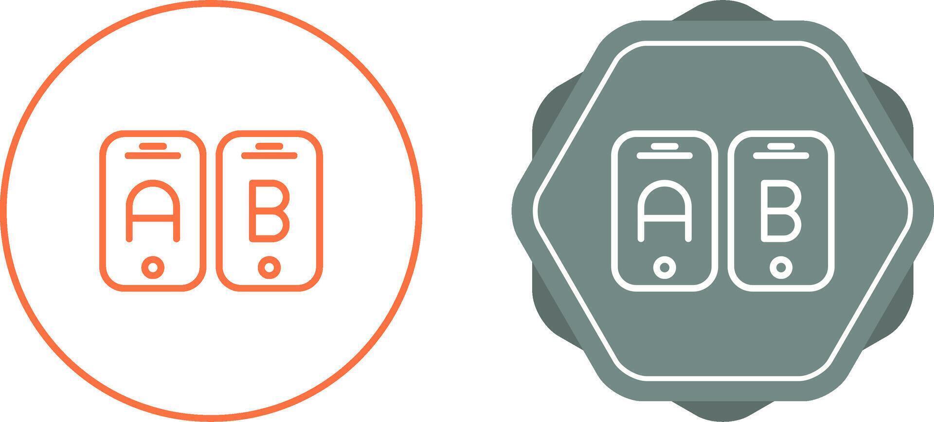 A B Testing Vector Icon