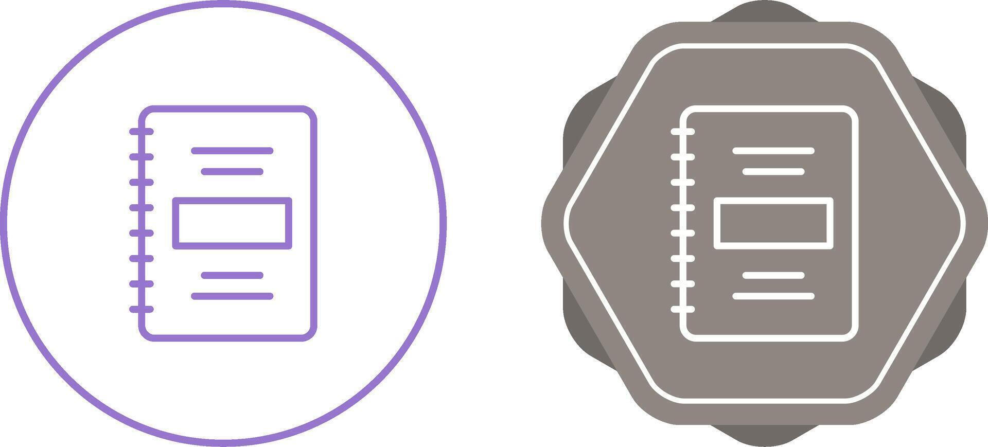 Notebook Vector Icon