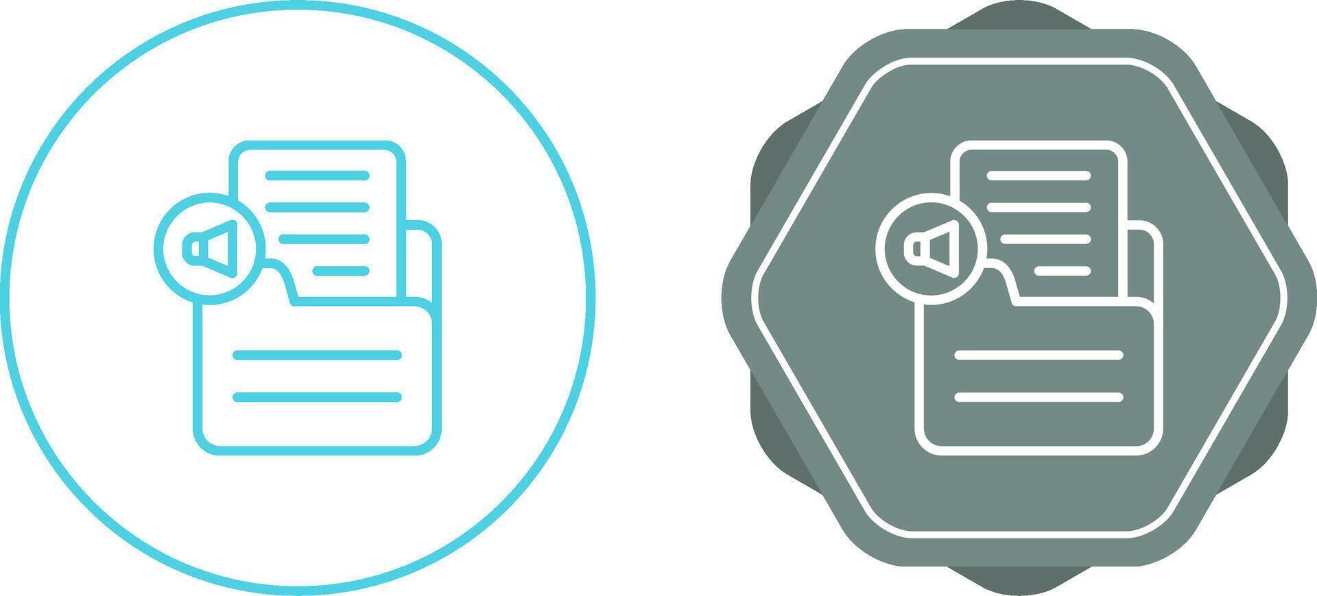 Document Insert Audio Vector Icon