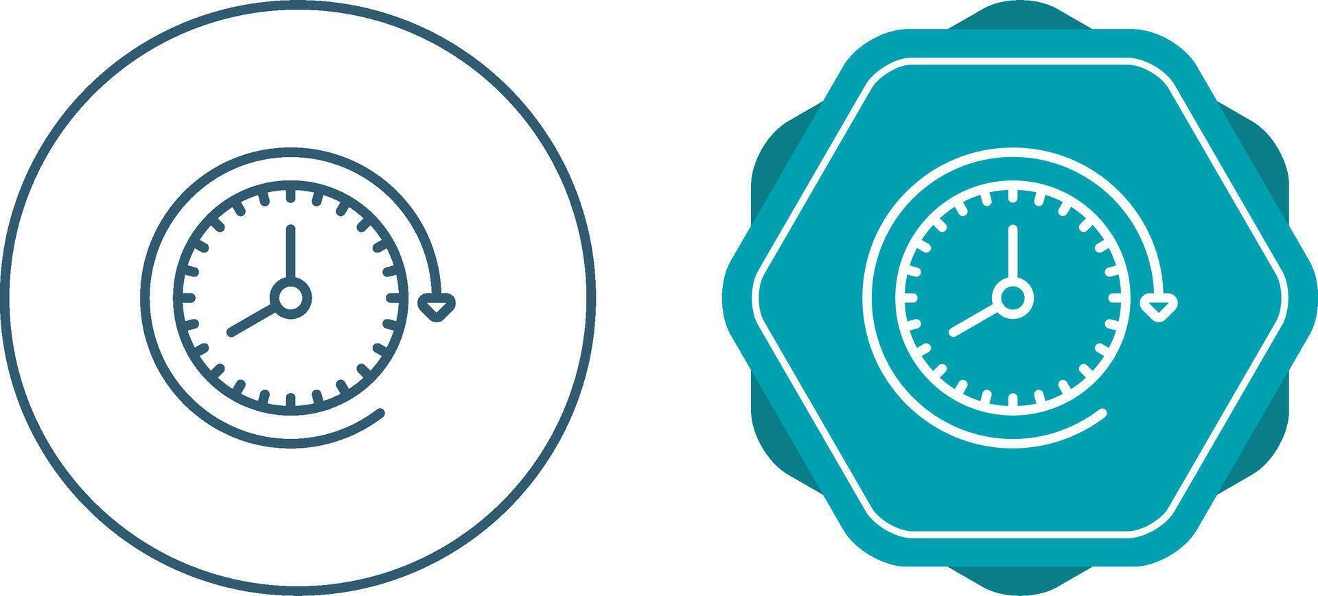 Clock with arrow Vector Icon